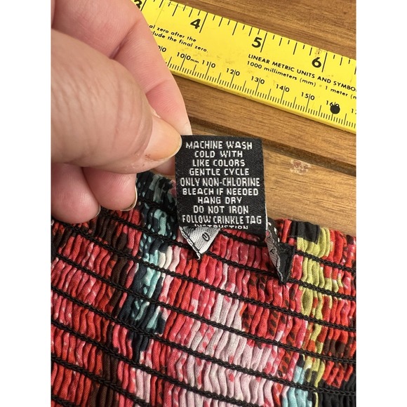 Grace Elements Sz XL Women's Floral 100% Cotton Long Flowing Silhouette Skirt - Picture 8 of 11